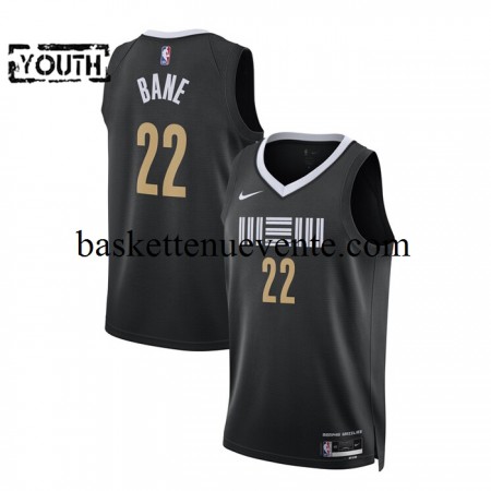 Maillot Basket Memphis Grizzlies Desmond Bane 22 2023-2024 Nike City Edition Noir Swingman - Enfant